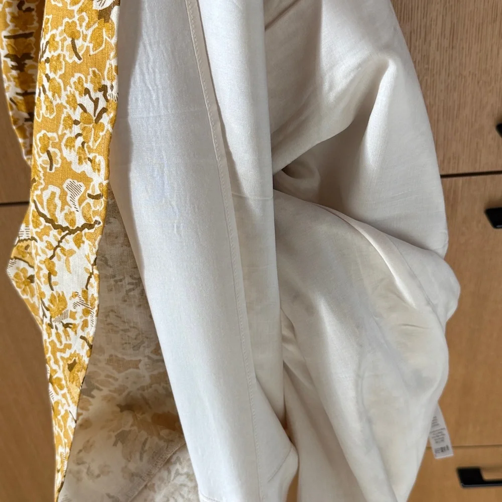 Sezane ROBE LONGUE NEOMIE ALCAZAR OCRE Yellow Floral Dress NWT SIZE 34 US 2 - Picture 16 of 16